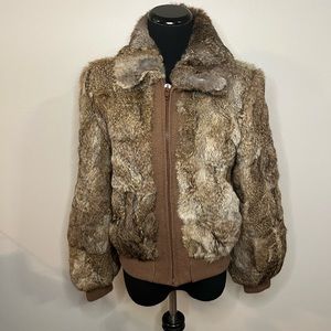 Dino Ricco Vintage Rabbit Fur coat EUC